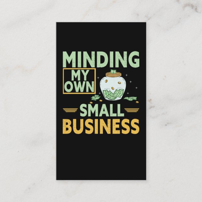 Small Business Humour Funny CEO Card (Front)