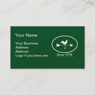 Small Business Ivory Weathervane Card