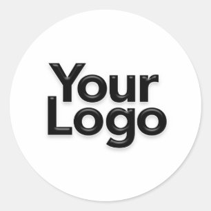 Small Business Logo Promotional Brand Marketing Classic Round Sticker