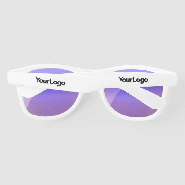 Small Business Logo Promotional Product Marketing Sunglasses (Back)