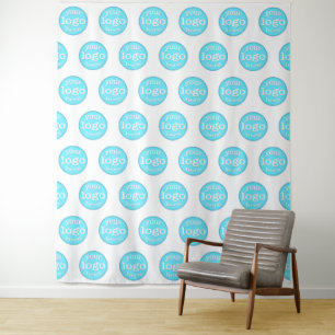 Small Business Logo Trade Show Photo Prop Backdrop Tapestry