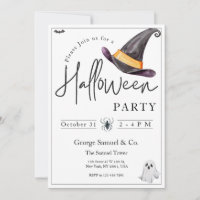 Small Business Minimalist Halloween Office Party