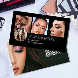 small business MUA Elegant Makeup Artist Business Card