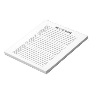 Small Business Newsletter Planner Notepad