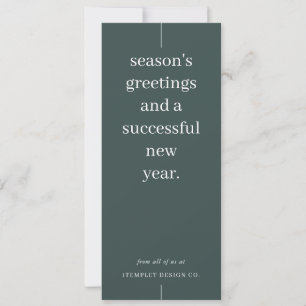 Small Business Office Company Corporate Christmas Holiday Card