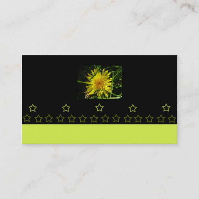 small business owner, dandelion card (Front)