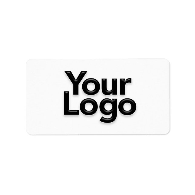 Small Business Owner Logo Promotional Marketing Label (Front)