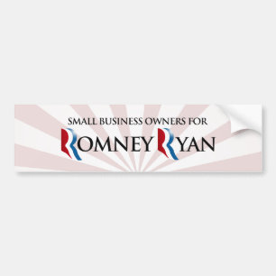SMALL BUSINESS OWNERS FOR ROMNEY RYAN.png Bumper Sticker