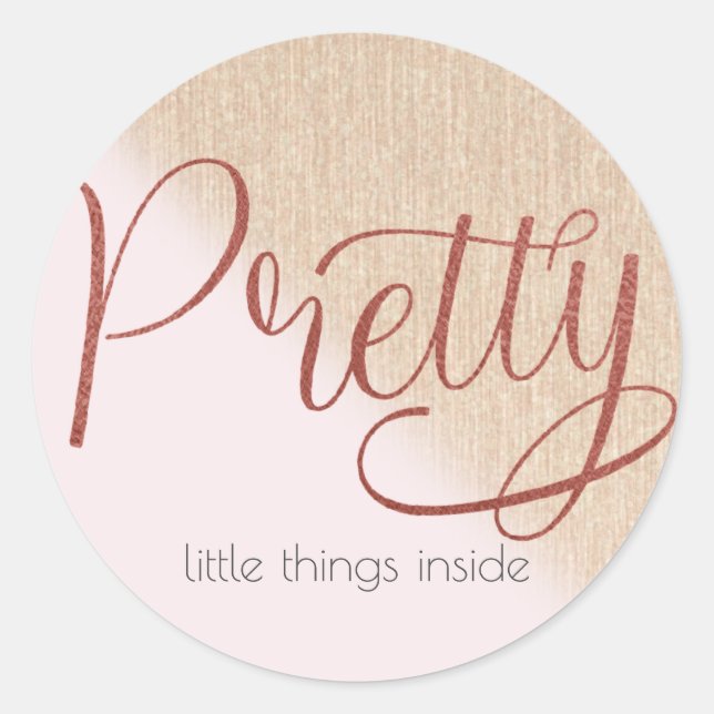 Small Business|Packaging Sticker|Boutique Classic Round Sticker (Front)