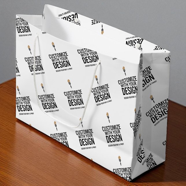 Small Business Personalised Company Branded  Large Gift Bag (Creator Uploaded)