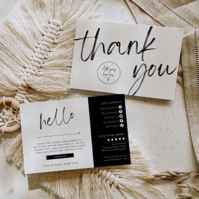 Small Business Product Thank You Branding Card  (Creator Uploaded)
