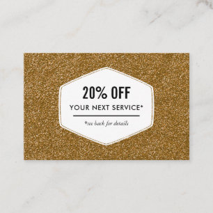Small business promotional discount card