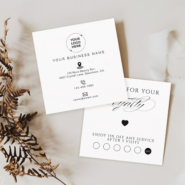 Small Business Promotional Marketing Loyalty Card (Creator Uploaded)