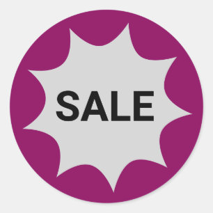 Small Business Promotional Sale Classic Round Sticker