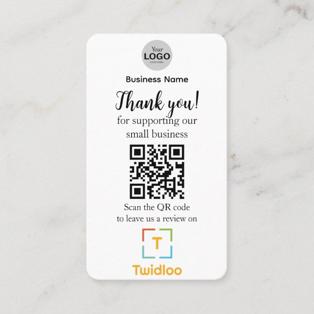 Small Business Review Card (Front)