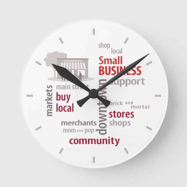 Small Business Round Clock (Front)