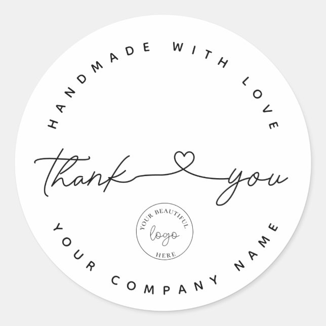 Small Business Round Sticker (Front)