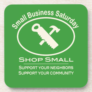 Small Business Saturday Hardware (white) Coaster