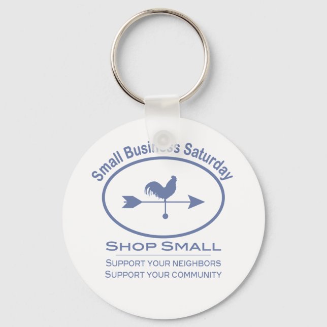 Small Business Saturday Weather vane Key Ring (Front)