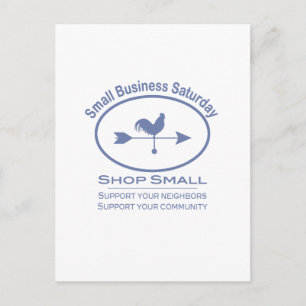 Small Business Saturday Weather vane Postcard