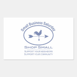 Small Business Saturday Weather vane Rectangular Sticker