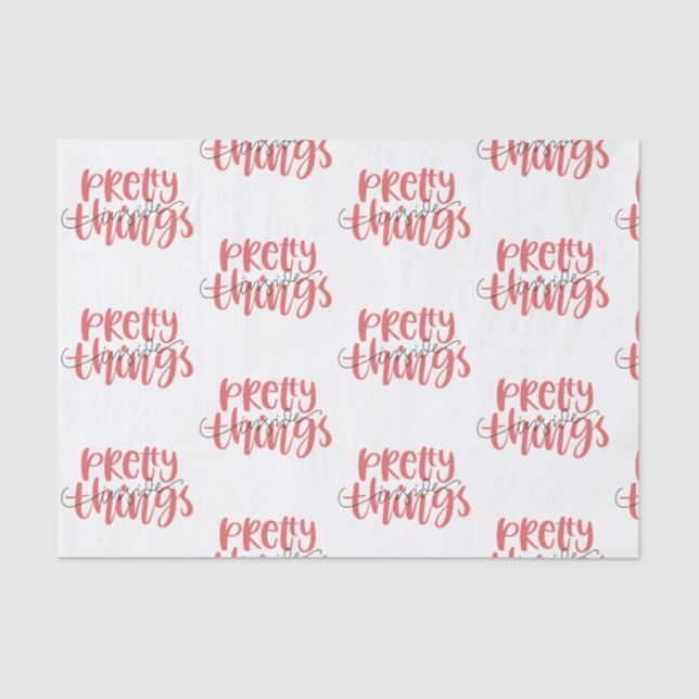 Small Business Shipping Pretty Things Inside  Tissue Paper (Front)