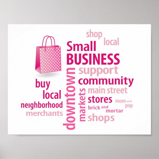 Small Business Shopping Bag Poster (Front)