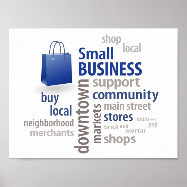 Small Business Shopping Bag Poster (Front)