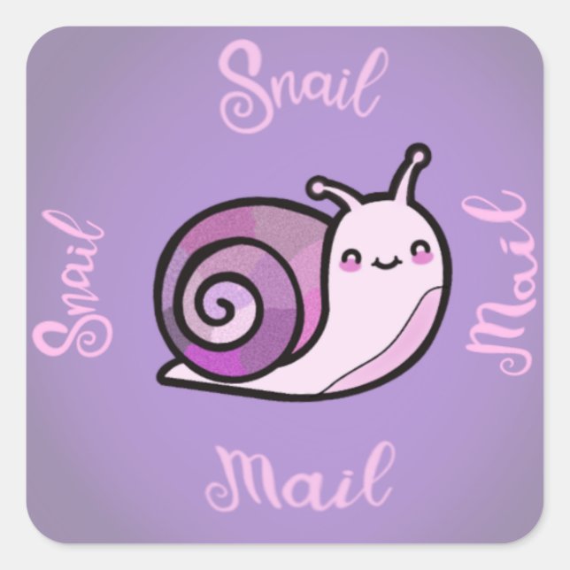 Small business ‘Snail mail’ sticker set (Front)