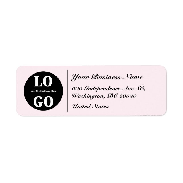 Small Business Soft Pastel Colour Custom Logo (Front)