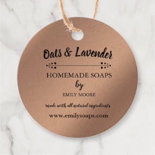 Small business supplies packaging tag soap oats