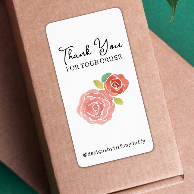 Small Business Template Logo Thank You  Label (Creator Uploaded)