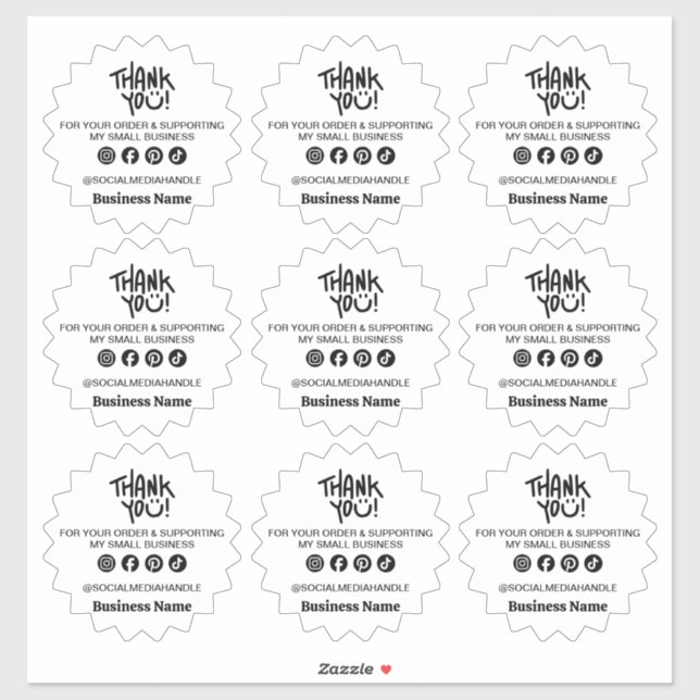 Small Business Thank You (Sheet)