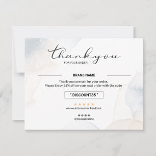 Small Business Thank You Card