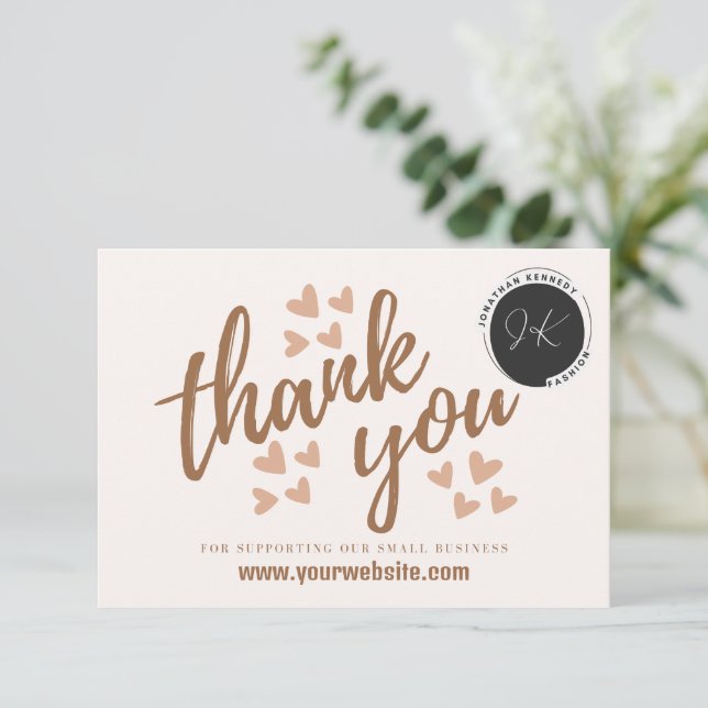 Small Business Thank You Card (Standing Front)