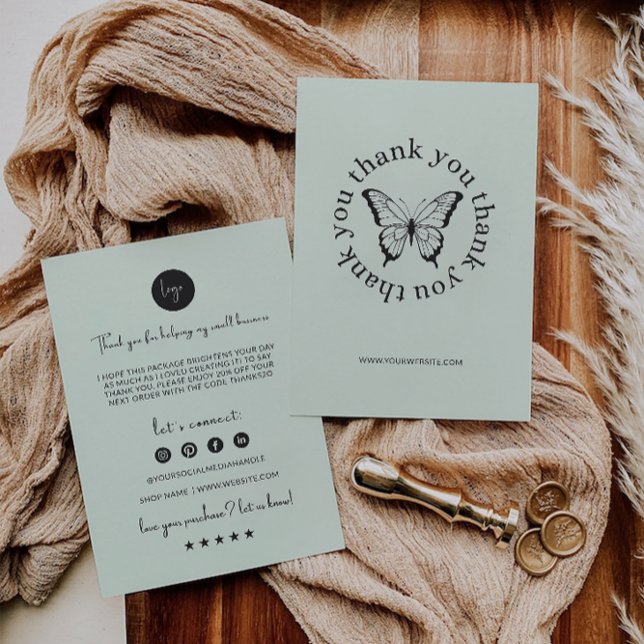 Small Business Thank You Card, (Small Business Thank You Card,)