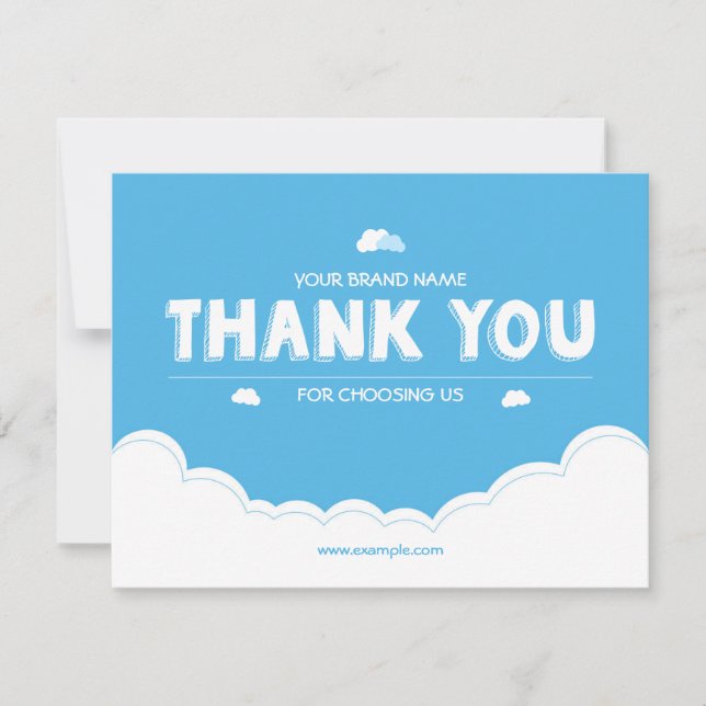 Small Business Thank You Card (Front)