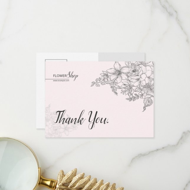 Small Business Thank You Card (Front/Back In Situ)