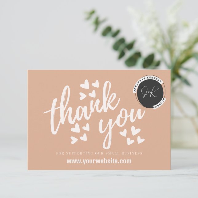 Small Business Thank You Card (Standing Front)