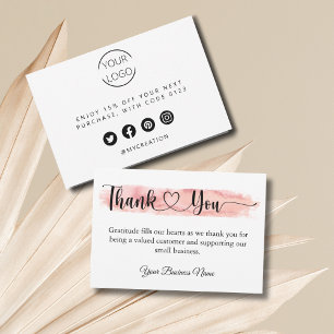 Small Business Thank You Card For Customer