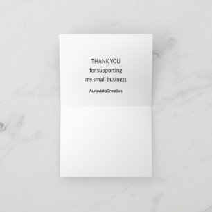 Small Business Thank You Card   Minimal   Personal