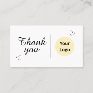 Small Business Thank You Card Minimalist