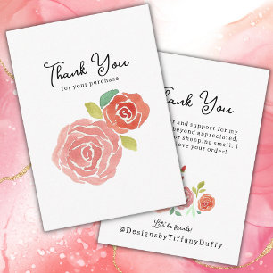 Small Business Thank You Enclosure Card