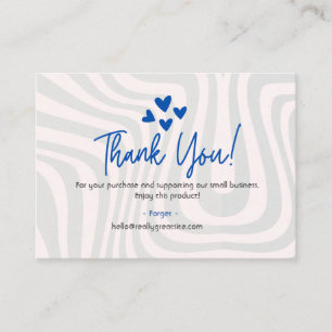 Small Business Thank You Enclosure Card