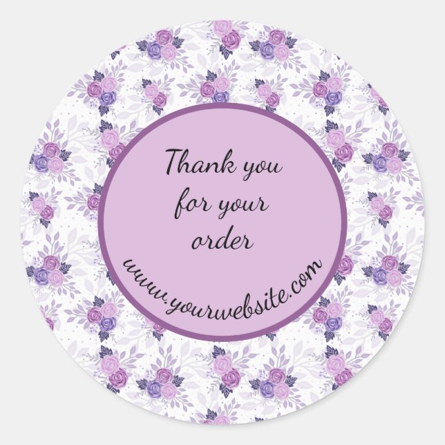 Small Business Thank you For Order Sticker (Front)