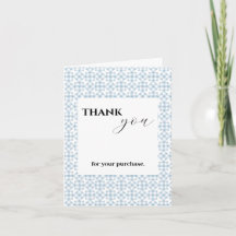 small Business Thank You For Purchase 