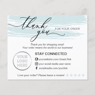 Small Business Thank You for Your Order Flyer