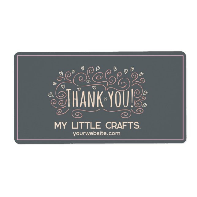Small business thank you script typography (Front)