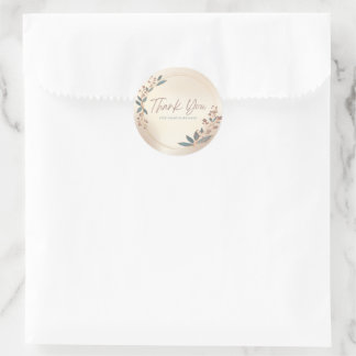 Small Business Thank You Sticker – Floral 