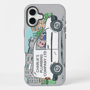 Small Business with Name. Man and Van iPhone 16 Plus Case